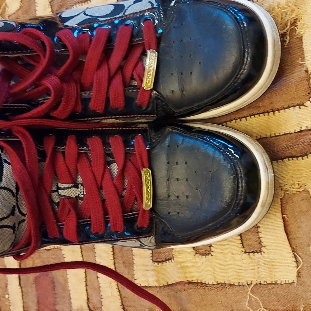 Coach Signature sneakers, black with Ted trim